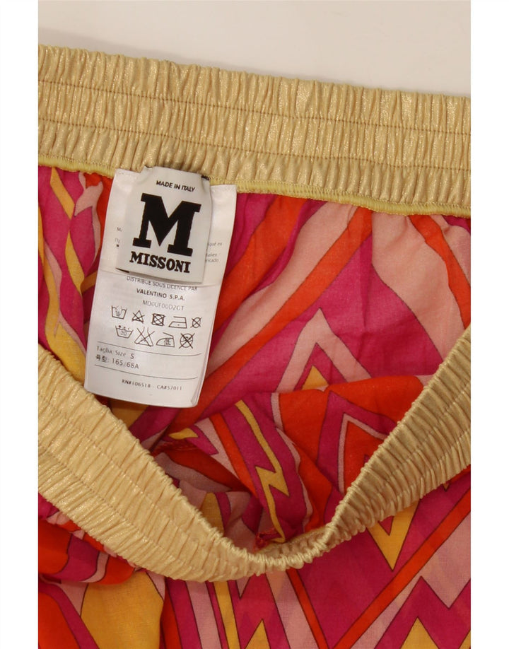 Pantaloni scurți Missoni pentru femei cu talie înaltă Mici W26 poliester geometric geometric