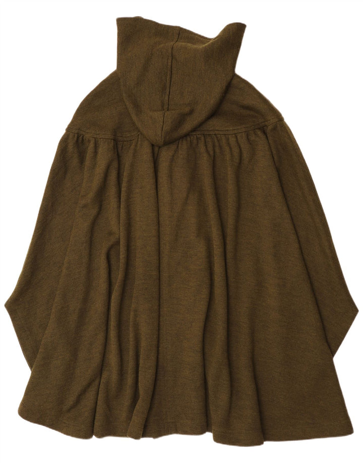 Poncho vintage pentru femei cu glugă, mărime unica, kaki
