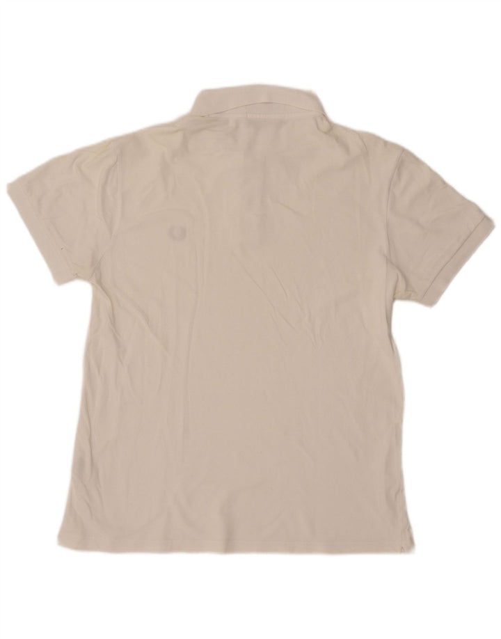 Fred Perry Polo pentru bărbați, ușor și elastic, mare din bumbac alb