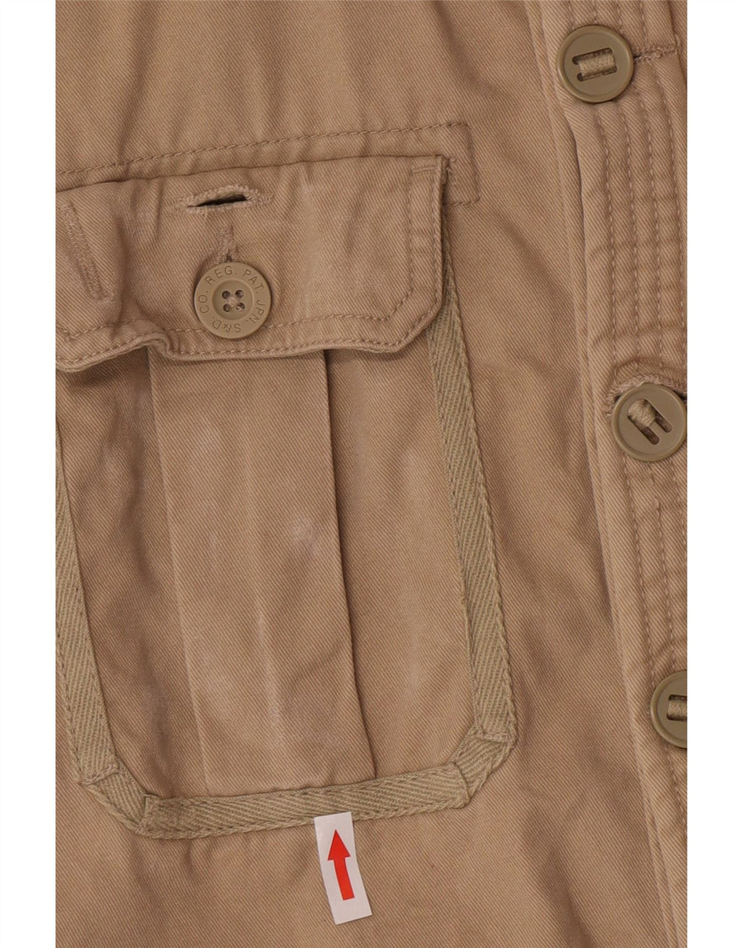 Cămașă militară pentru bărbați Superdry, mare, bej, bumbac