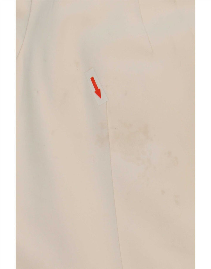 Jachetă Blazer pentru femei Zara cu 1 nasture UK 10 Poliester alb mic