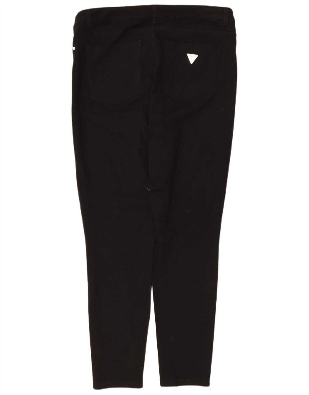 GUESS Pantaloni casual skinny cu talie înaltă pentru femei UK 12 Medium L34 L27 Negru