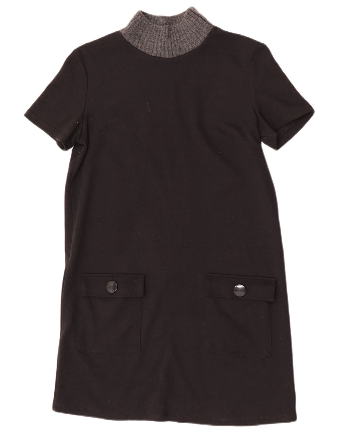 Rochie Schimbată Trafaluc pentru femei Zara UK 12 Medium Black Colorblock Poliester