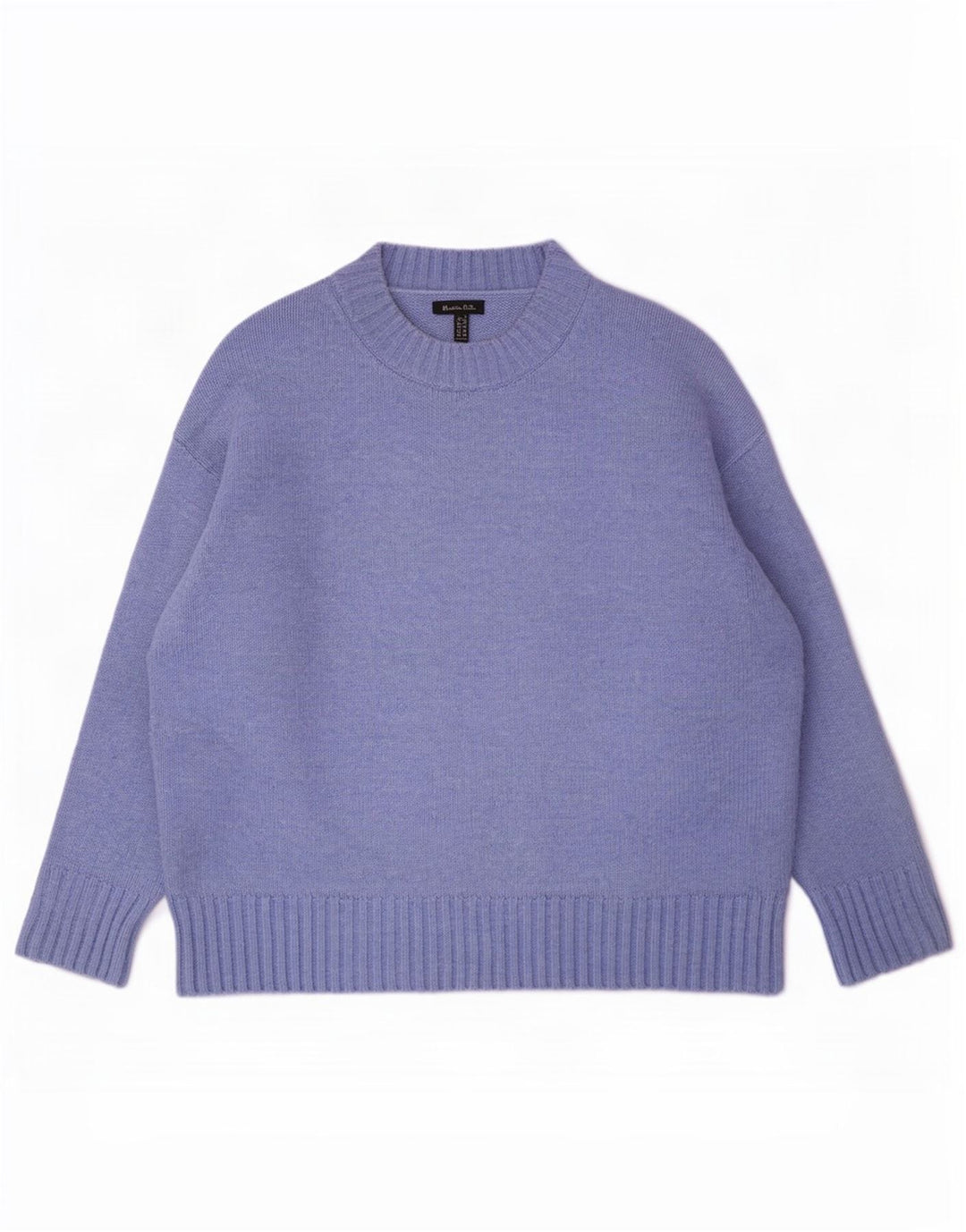 Pulover supradimensionat pentru femei Massimo Dutti, cu gâtul turn, UK 10 Small Blue