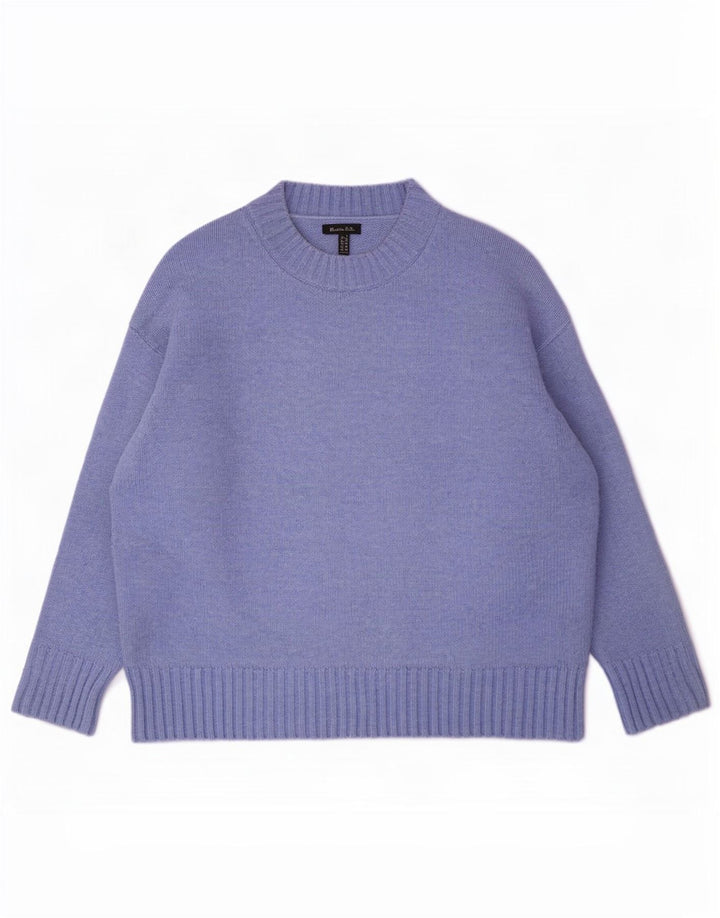 Pulover supradimensionat pentru femei Massimo Dutti, cu gâtul turn, UK 10 Small Blue