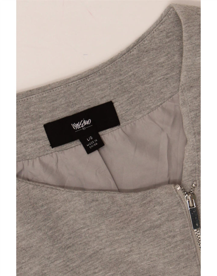 MOSSIMO Womens Blazer Jacket UK 16 Large Grey Cotton Vintage Mossimo and Second-Hand Mossimo from Messina Hembry 