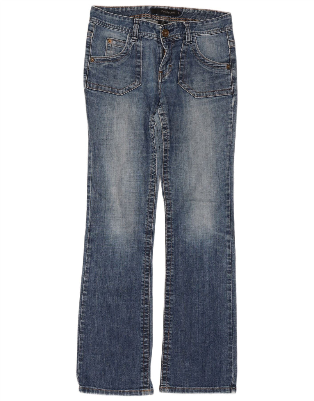 CALVIN KLEIN Jeans Bootcut pentru femei US 6 Small W32 L30 Bumbac albastru