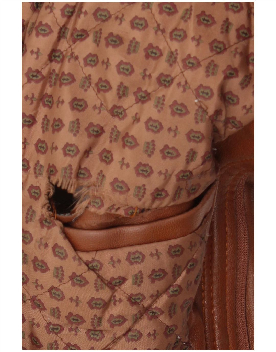 Jachetă de piele vintage pentru bărbați UK 38 maro mediu