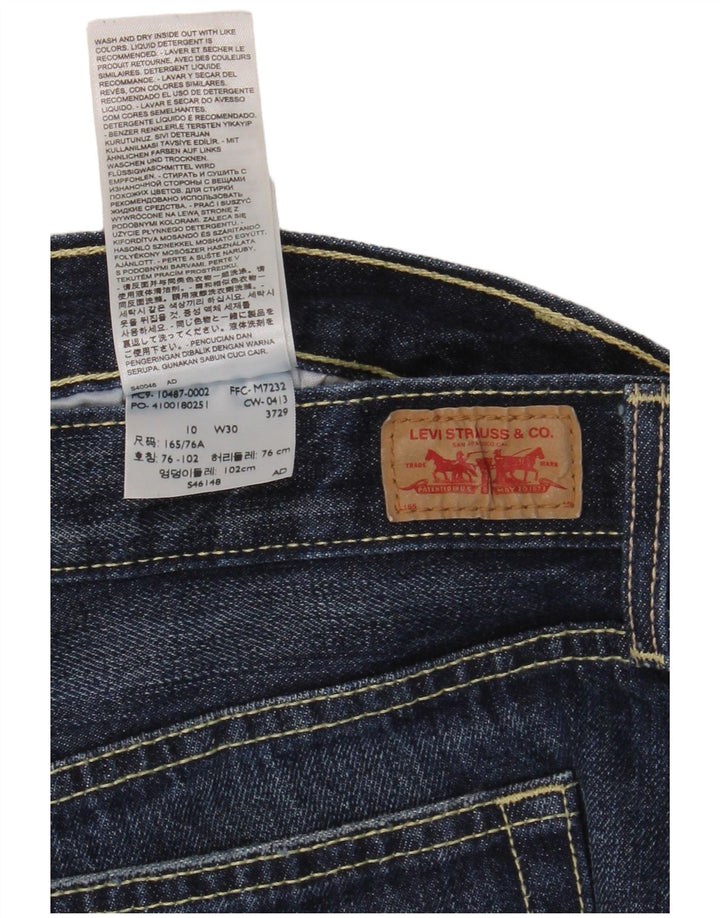 Pantaloni scurți din blugi pentru femei Levi's US 10 Large W34 Bumbac bleumarin