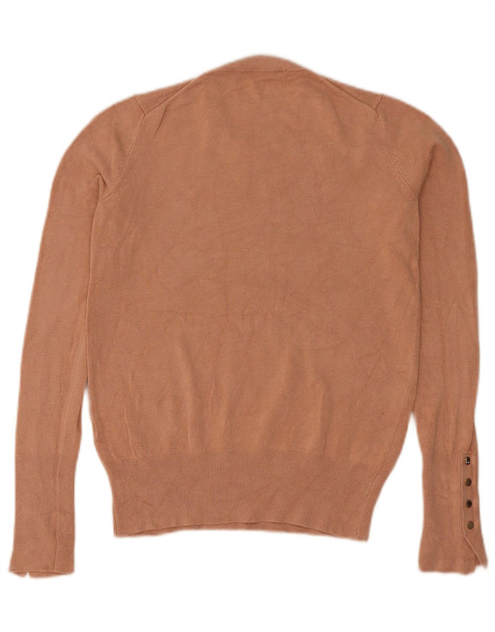 Pulover pentru damă Zara, cu gât turnut, UK 8, maro mic