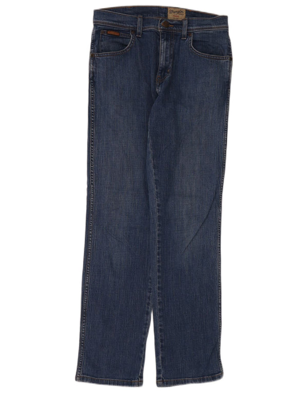 Blugi drepti Wrangler pentru bărbați Texas Stretch W30 L32 Bumbac albastru