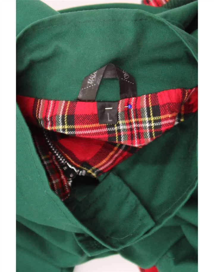 Bomber vintage pentru bărbați UK 40 mare, verde, poliester, retro