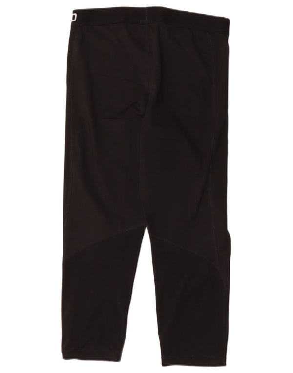 Leggings Nike Dri Fit Graphic Capri pentru femei UK 14 Poliester negru mare