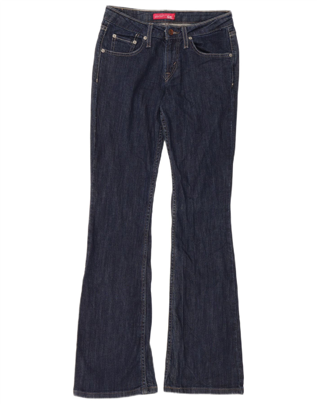 Blugi Levi's pentru femei 518 Super Low Bootcut US 3 Small W28 L31 bleumarin