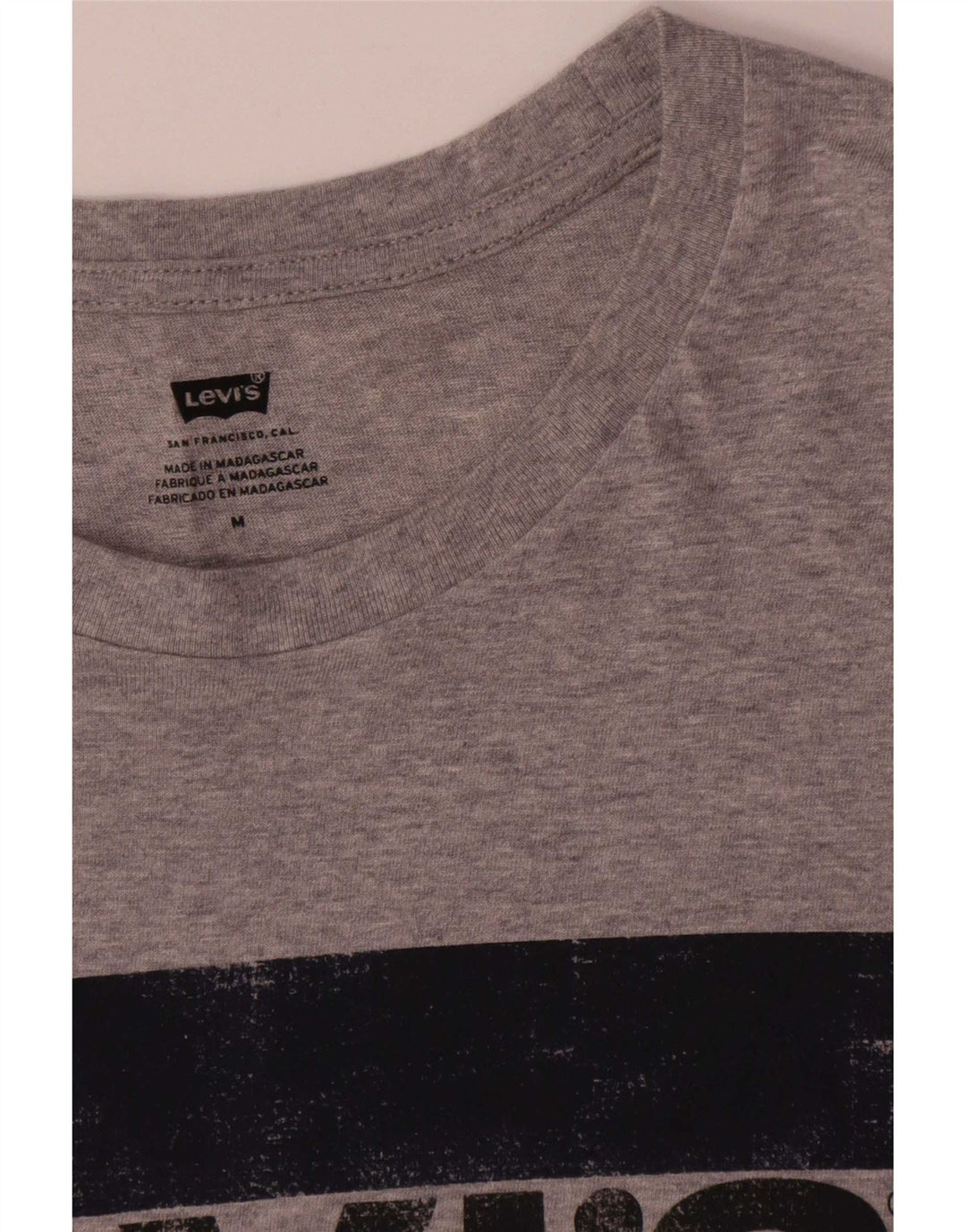 Tricou grafic pentru bărbați Levi's Top din bumbac gri mediu