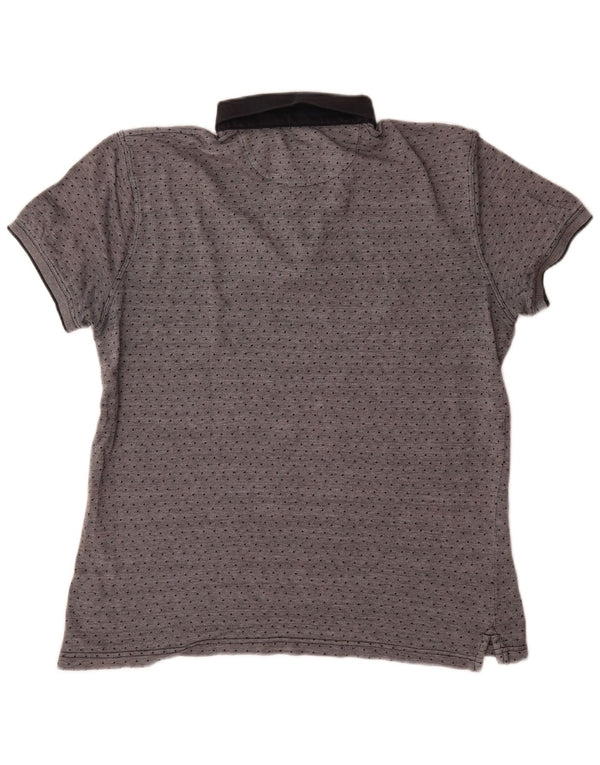 Cămașă polo Massimo Dutti pentru bărbați, XL, bumbac cu pete gri