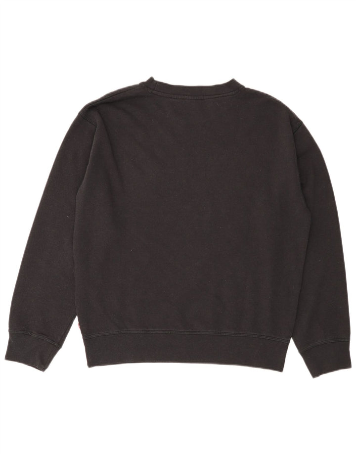 Pulover cu grafic supradimensionat pentru femei LEVI'S UK 10 Bumbac negru mic