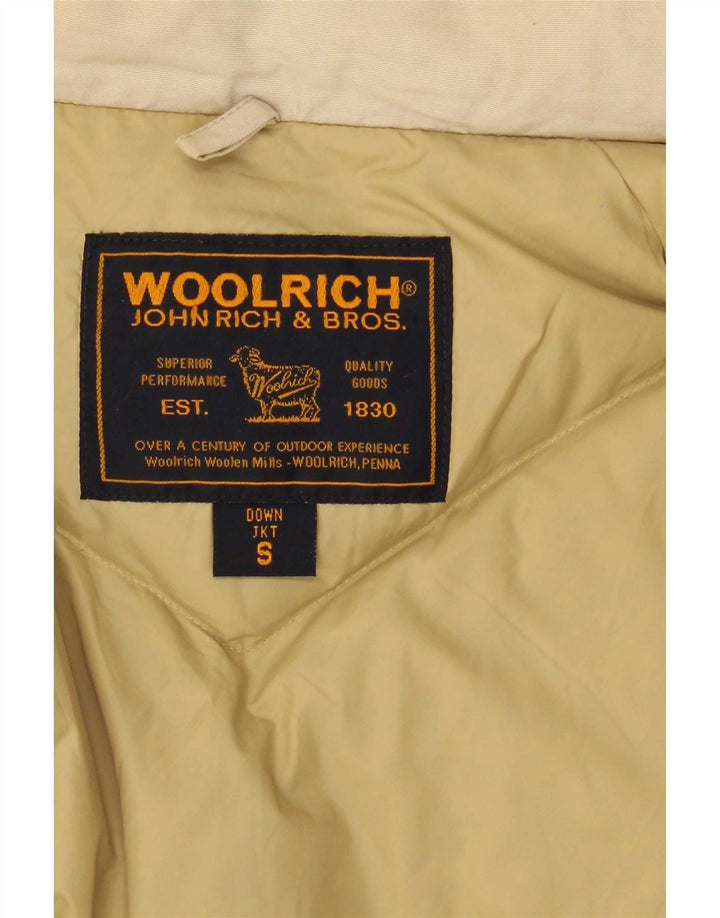 Palton căptușit cu glugă pentru bărbați Woolrich UK 36 Bej mic