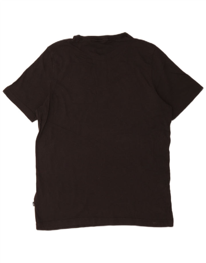Tricou grafic Puma pentru bărbați Top mediu negru bumbac