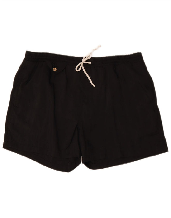 Pantaloni scurti sport pentru bărbați VINTAGE Poliamidă neagră mare