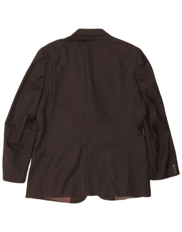 Blazer Massimo Dutti pentru bărbați, cu 3 nasturi, UK 42 XL Lână maro