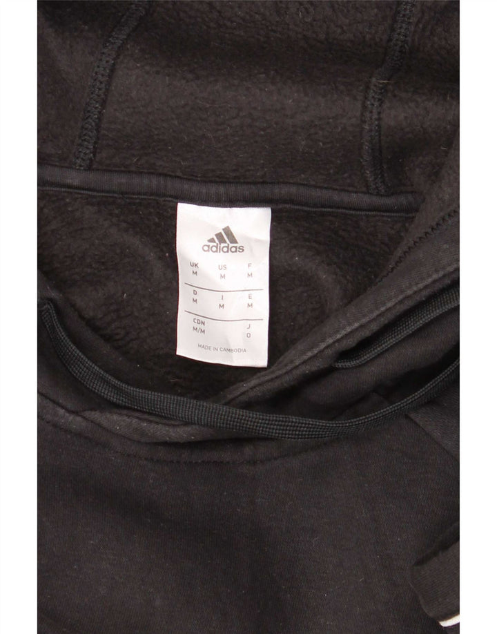 Pulover Adidas pentru bărbați, bumbac mediu negru