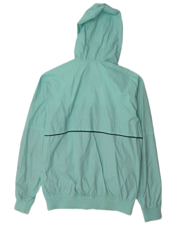 Jachetă de ploaie pentru bărbați Pull & Bear, cu glugă, UK 40, mare, turcoaz, color block