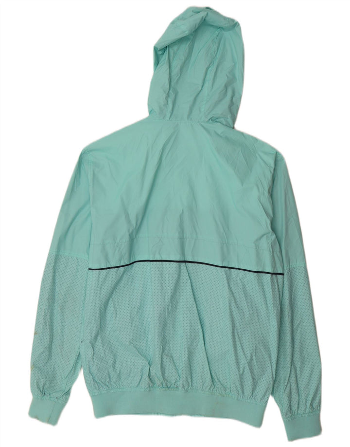 Jachetă de ploaie pentru bărbați Pull & Bear, cu glugă, UK 40, mare, turcoaz, color block