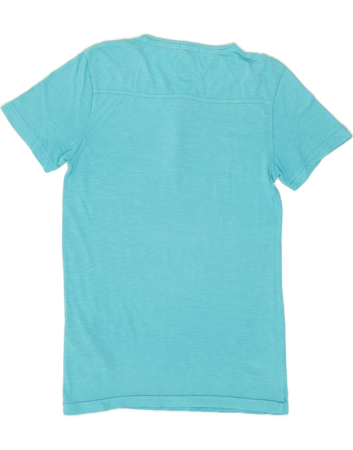 TOMMY HILFIGER Mens T-Shirt Top Small Blue Cotton Vintage Tommy Hilfiger and Second-Hand Tommy Hilfiger from Messina Hembry 