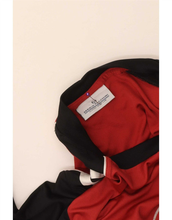 Tricou grafic pentru bărbați Sergio Tacchini Top mic roșu Colorblock