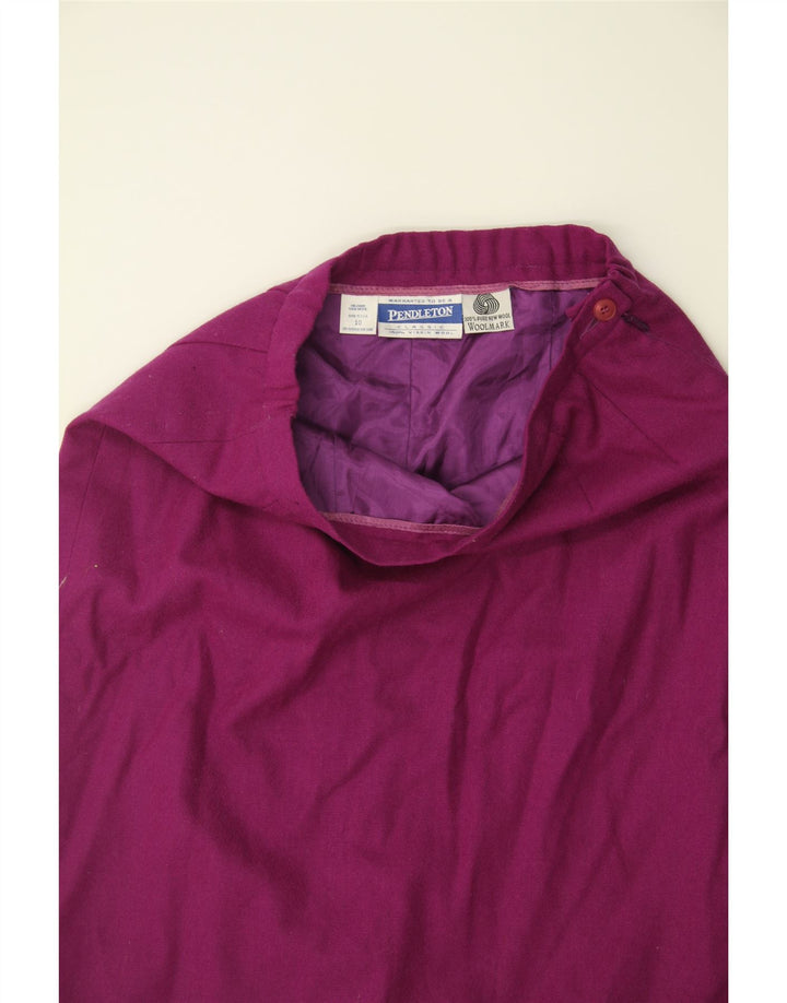 PENDLETON Womens Straight Skirt UK 10 Small W27 Maroon New Wool Vintage Pendleton and Second-Hand Pendleton from Messina Hembry 
