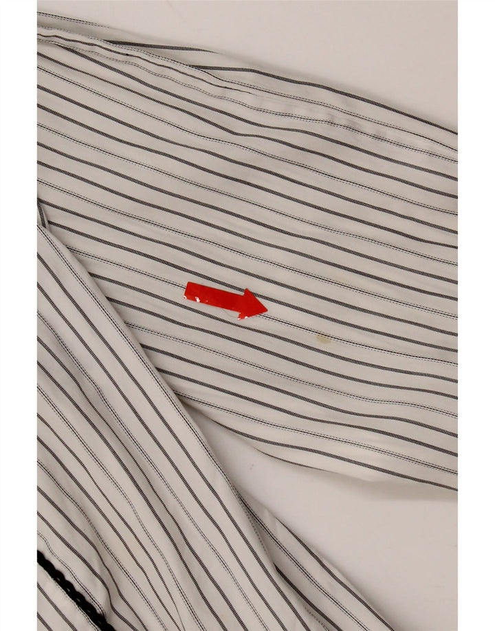 Cămașă Dolce & Gabbana pentru femei IT 42 Medium White Pinstripe