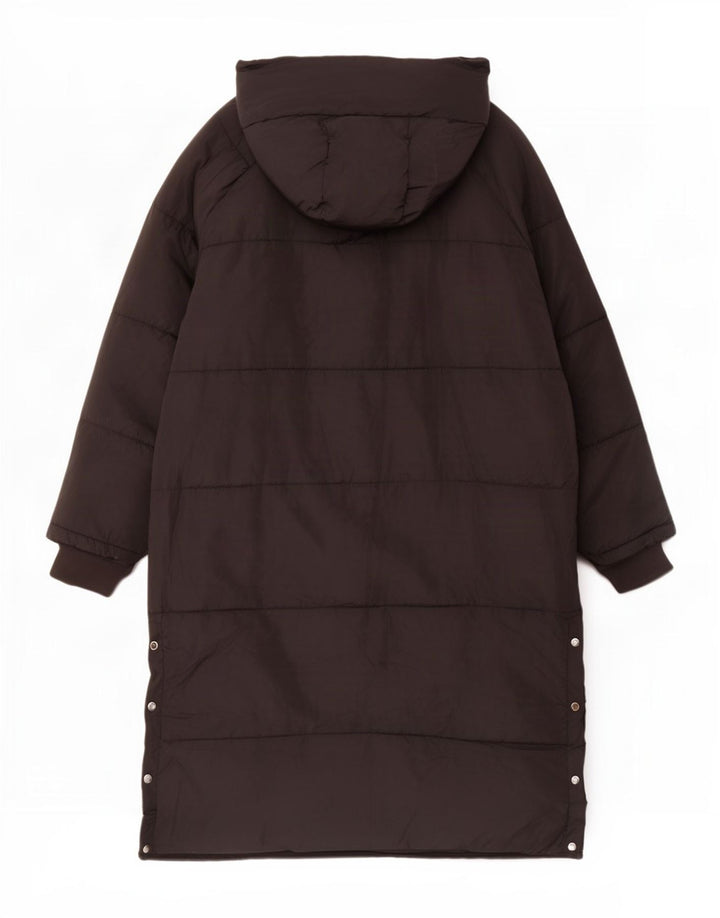 Palton supradimensionat cu grafic pentru femei Zara UK 18 XL Poliester negru