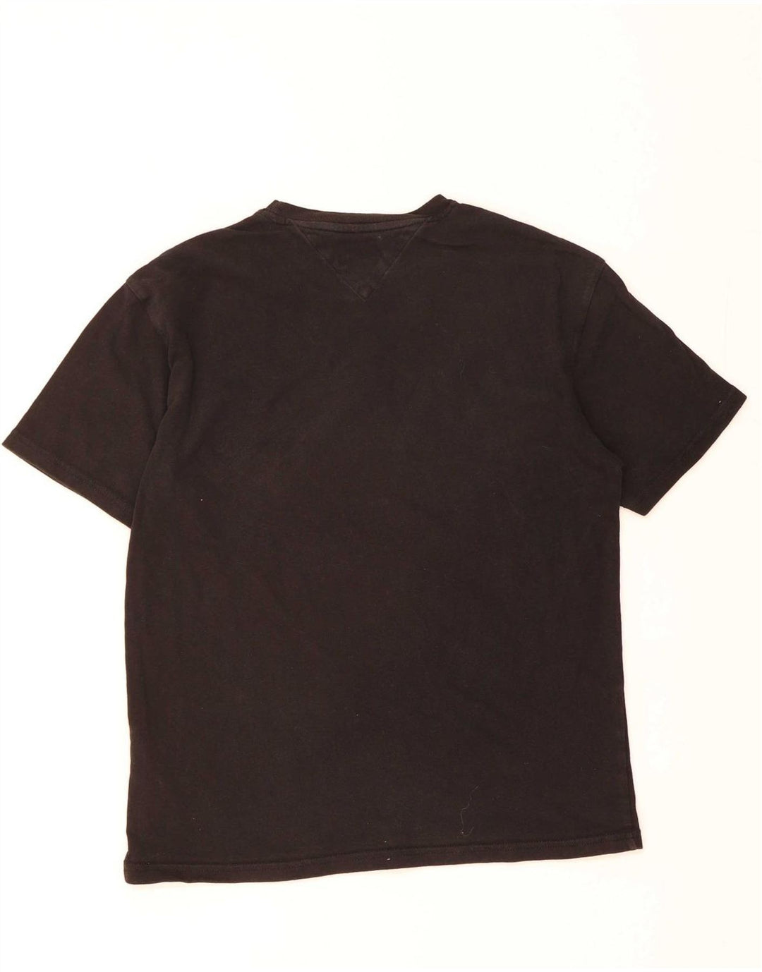 TOMMY HILFIGER Mens T-Shirt Top Medium Black Cotton