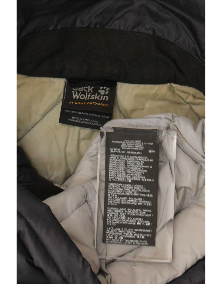 Jack Wolfskin Palton căptușit pentru femei UK 8/10 Small Gri Poliamidă