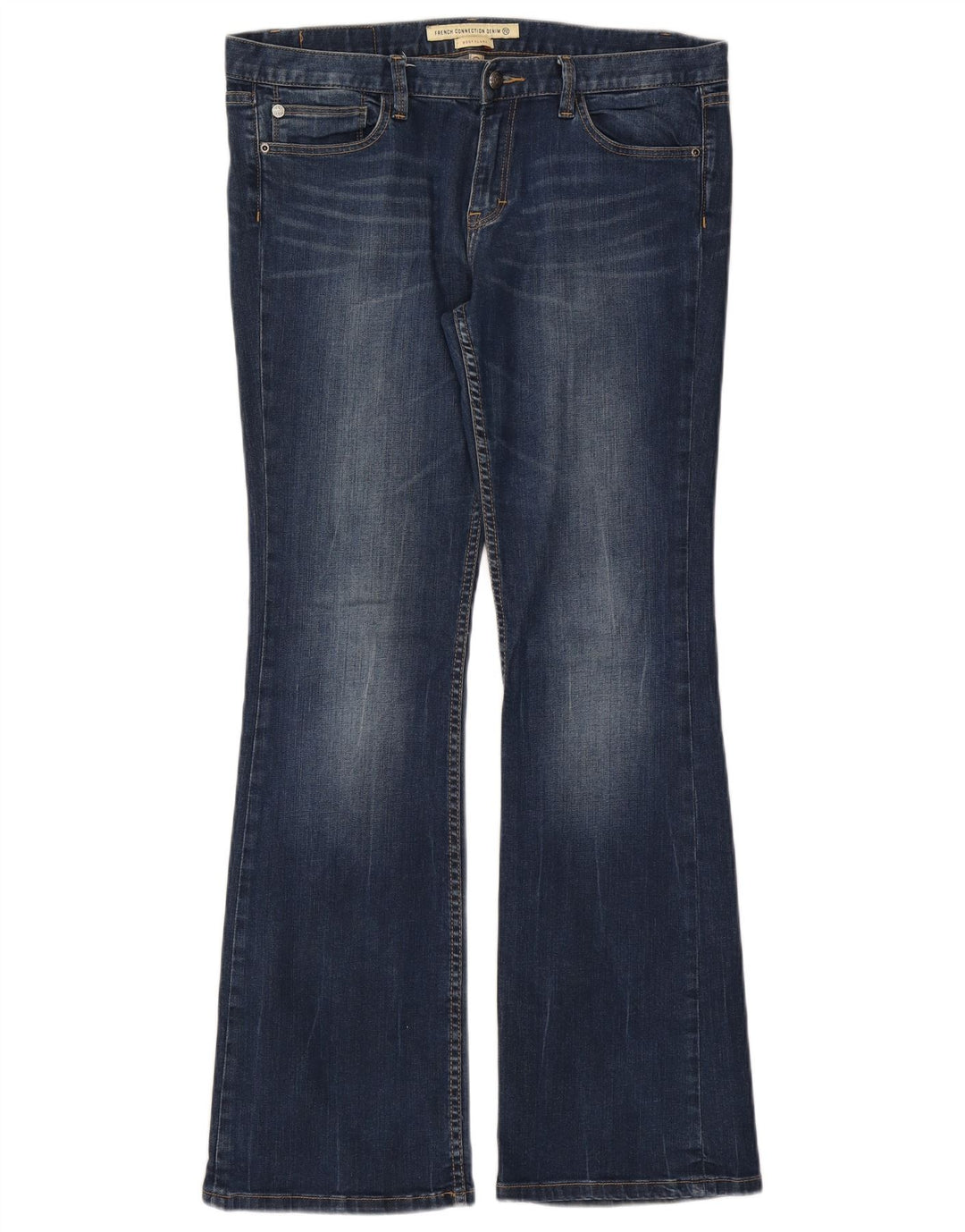 French Connection Blugi evazați Bootcut pentru femei US 16 2XL W38 L33 Bumbac albastru