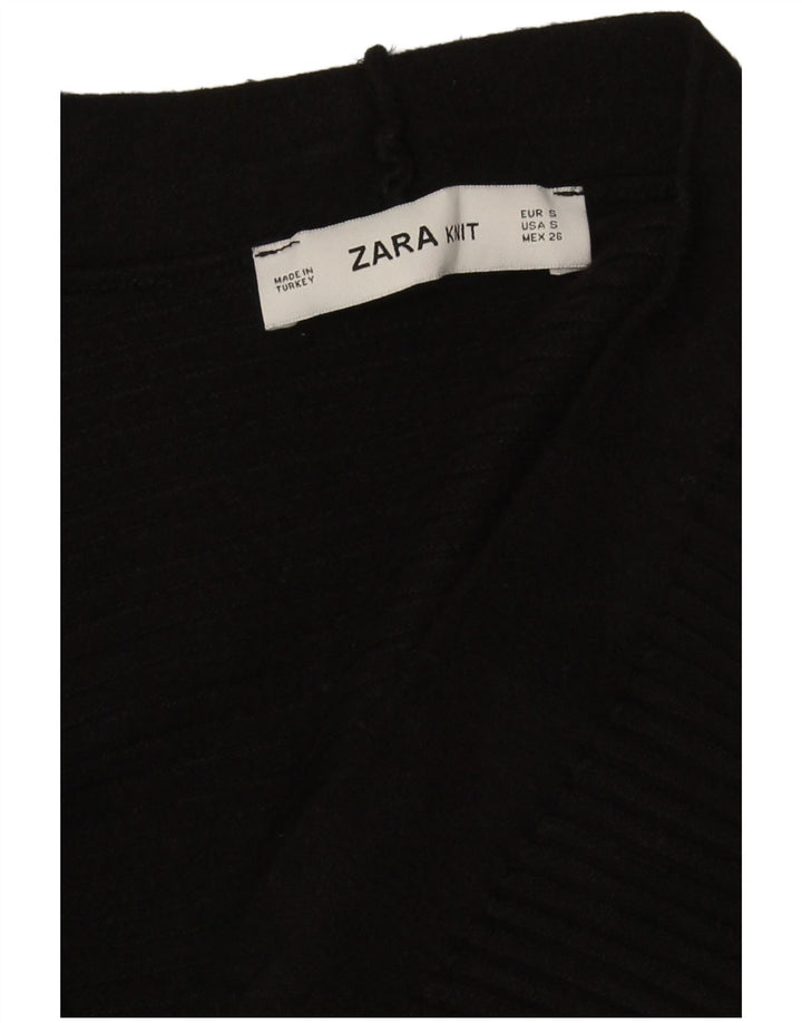 Pulover cardigan supradimensionat pentru femei Zara UK 10 Small Black Classic