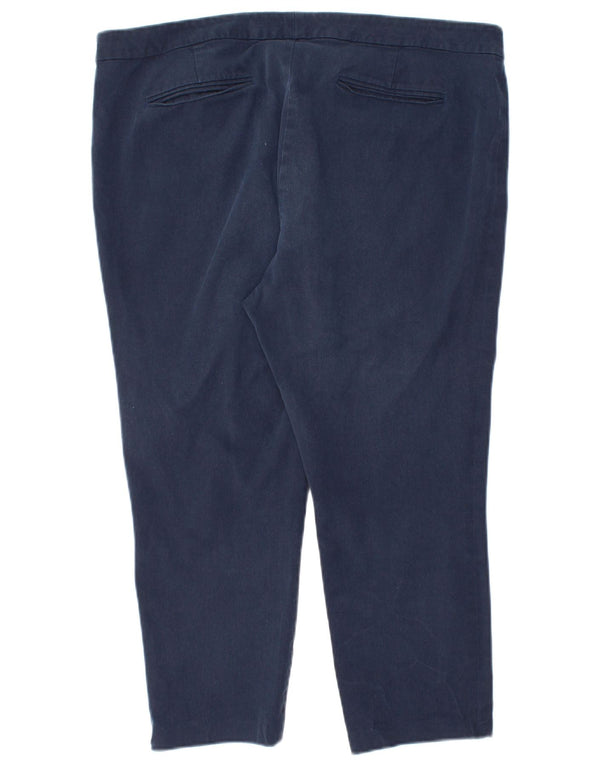 Pantaloni capri slim pentru femei Ralph Lauren US 16 2XL W36 L22 bleumarin bumbac