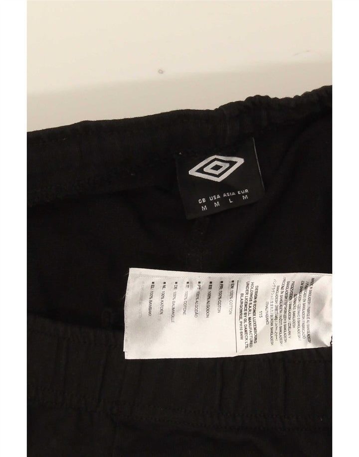 Pantaloni scurți sport Umbro pentru bărbați, bumbac mediu negru