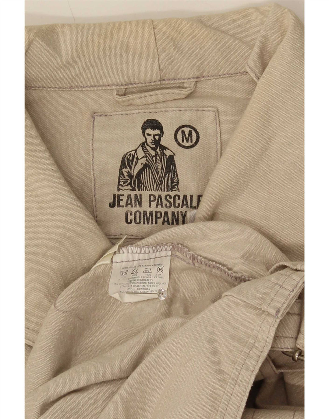 Jachetă utilită pentru bărbați Jean Pascale, cu tăiere lejeră, UK 38 Medium Bej Clasică