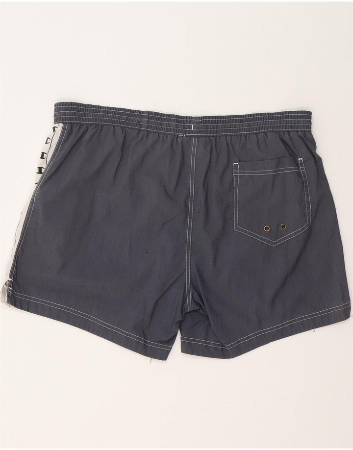 Pantaloni scurți de înot grafic pentru bărbați Champion XL, bumbac color-bloch, albastru marin