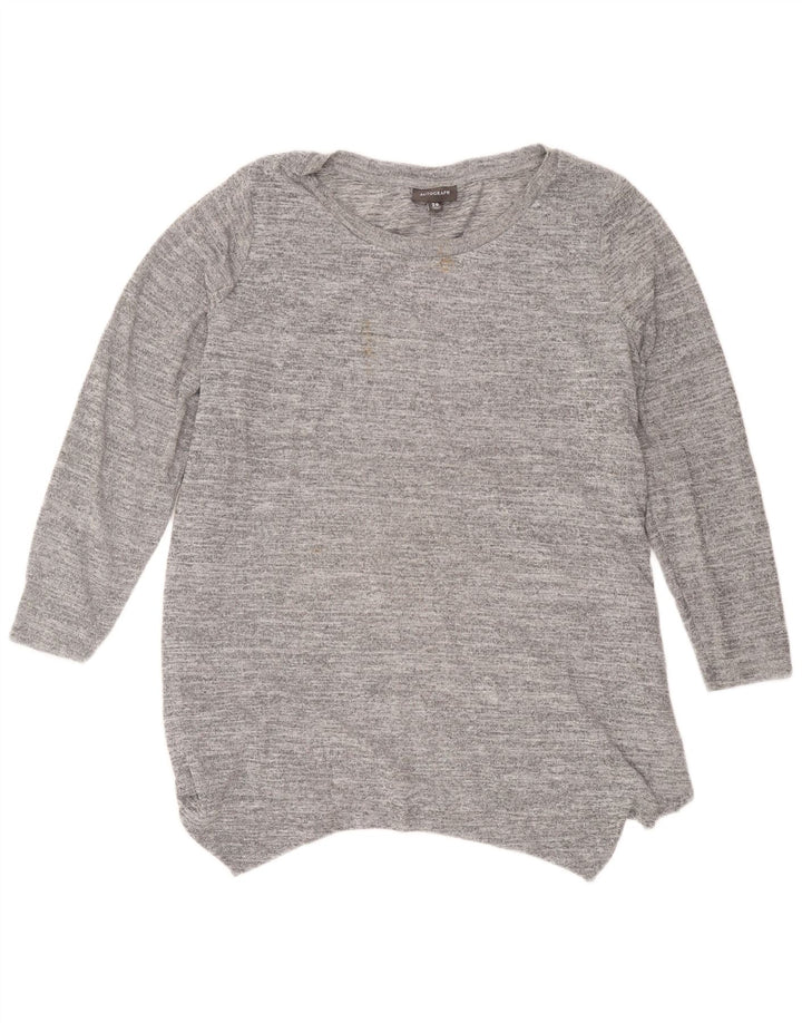 Top cu tunică cu autograf Marks & Spencer pentru femei UK 20 2XL Poliester cu pături gri