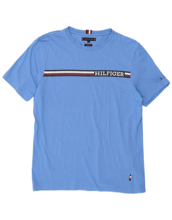 Tricou grafic Tommy Hilfiger pentru bărbați, cu croială normală, bluză medie, bumbac