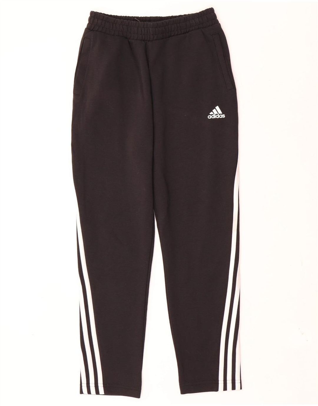 Pantaloni de trening ADIDAS pentru baieti 11-12 ani bumbac negru