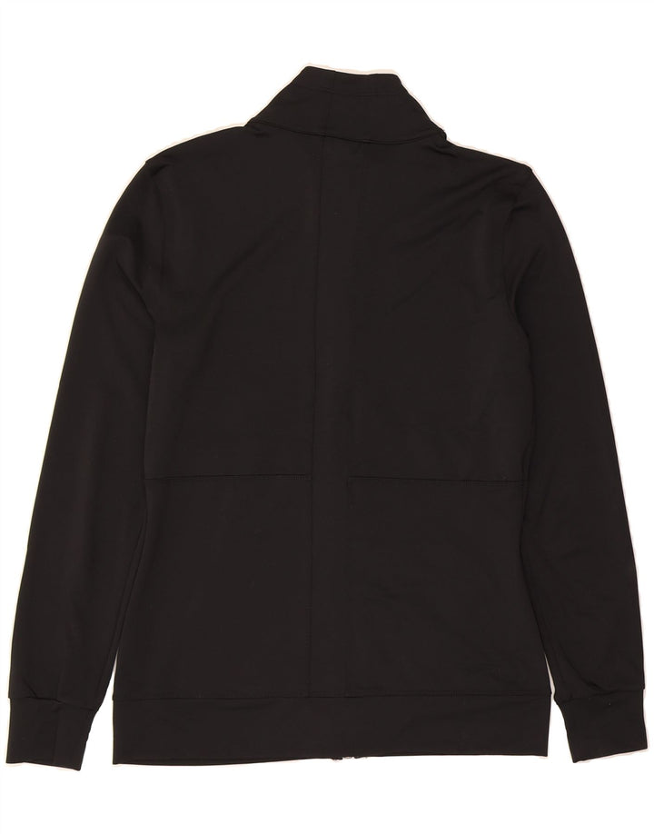 NIKE Womens Tracksuit Top Jacket UK 12/14 Medium Black Polyester Vintage Nike and Second-Hand Nike from Messina Hembry 