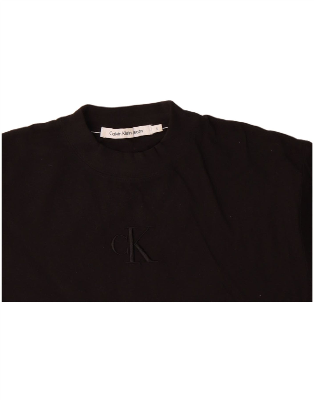 CALVIN KLEIN Tricou cu grafic supradimensionat pentru femei Top UK 10 Small Black