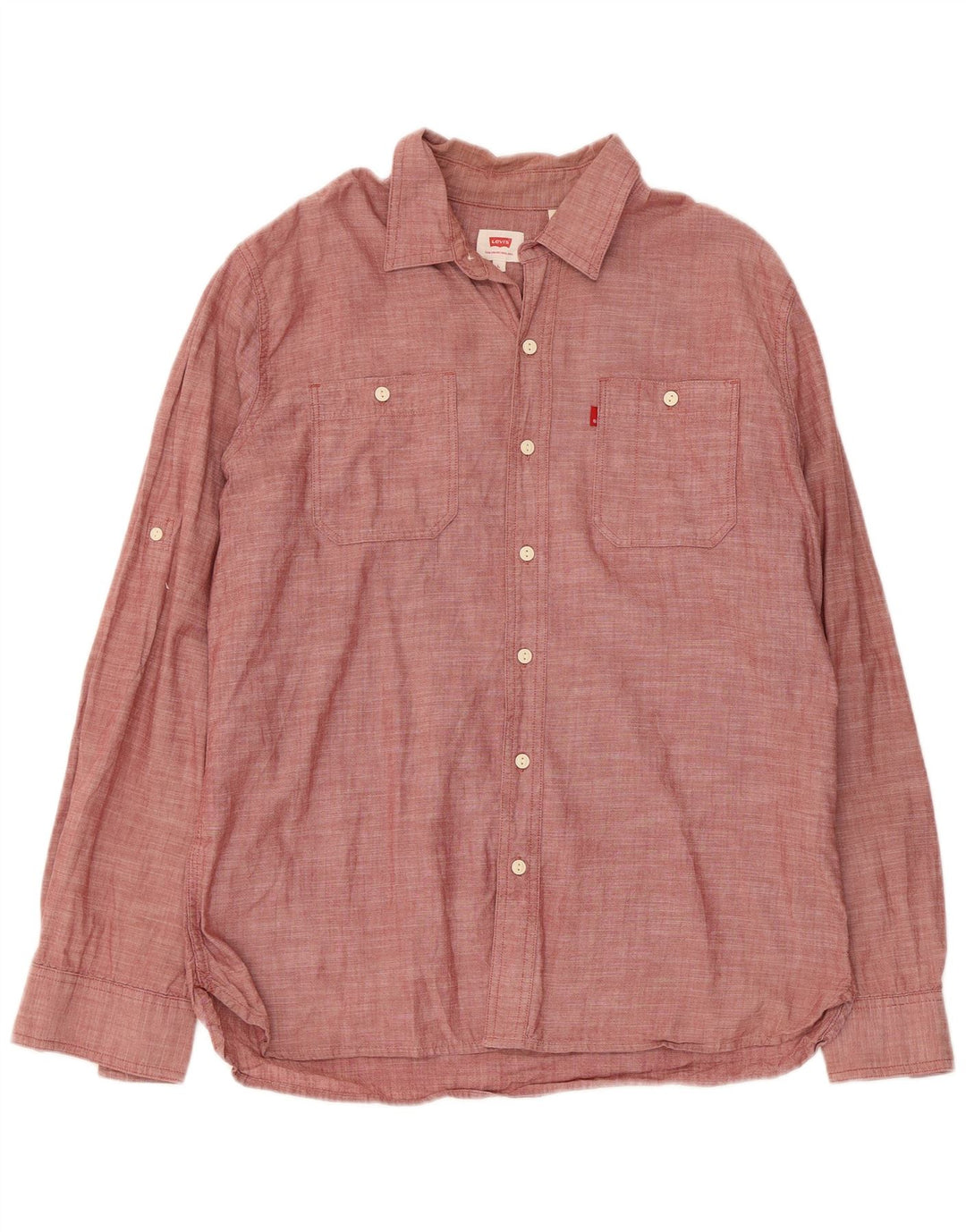 Cămașă Levi's pentru bărbați, mare, roșu, bumbac