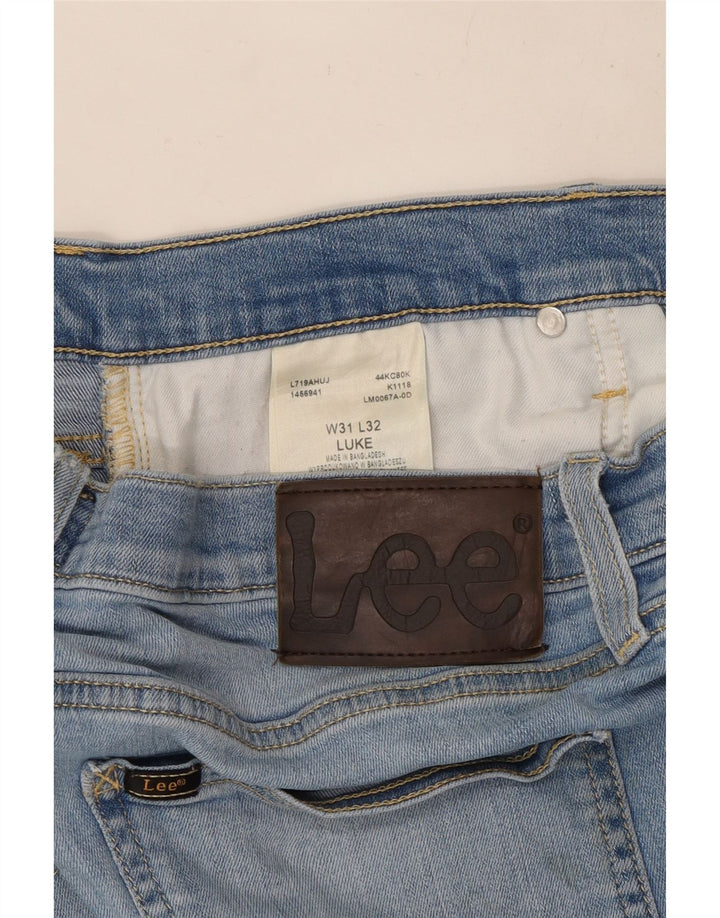 Blugi Lee Luke Slim pentru femei W31 L32 Bumbac albastru