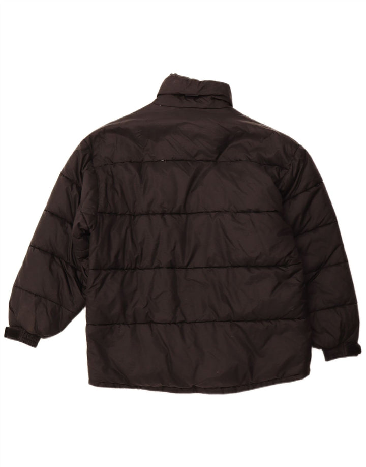 Jachetă căptușită vintage pentru bărbați UK 42 XL poliester negru