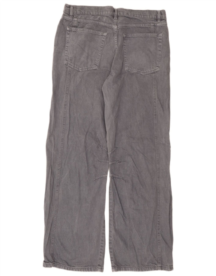 Blugi drepți pentru bărbați Zara EU 44 Large W34 L32 Bumbac gri